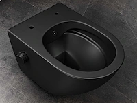 Mawialux bidet inbouw wandcloset - mat zwart - afbeelding 3 van  4
