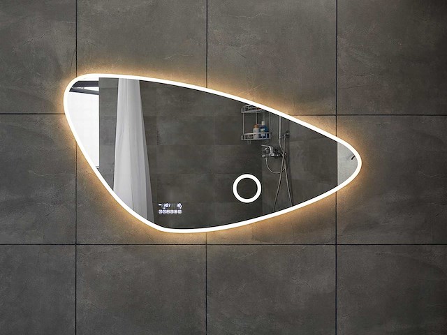 Mawialux bluetooth led spiegel 100x64 of 120x69cm of 140x70 keuze - afbeelding 10 van  16