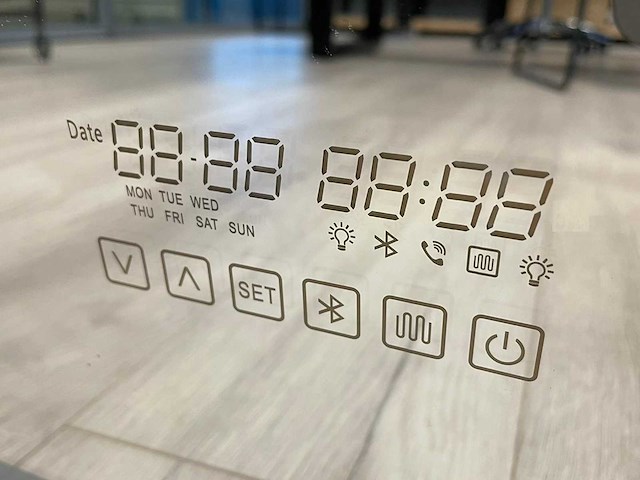 Mawialux bluetooth led spiegel 100x64 of 120x69cm of 140x70 keuze - afbeelding 2 van  10