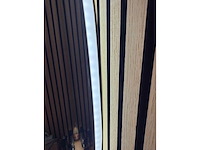Mawialux decoratieve halve maan led spiegel in 180 of 200cm (zonder rand of mat zwart/goud rand) - afbeelding 9 van  19