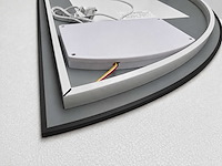 Mawialux decoratieve halve maan led spiegel in 180 of 200cm (zonder rand of mat zwart/goud rand) - afbeelding 17 van  19