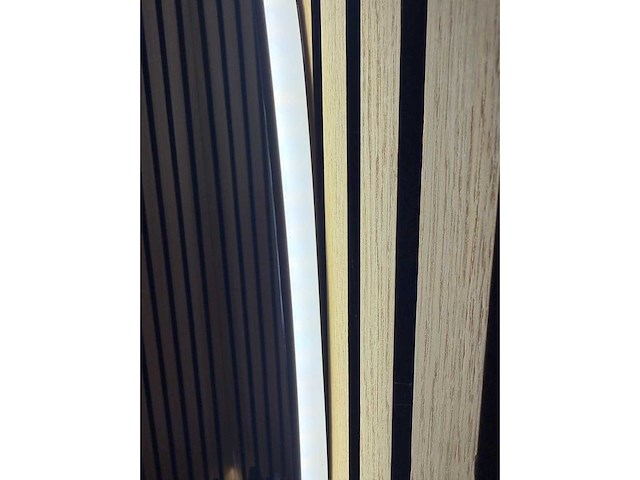 Mawialux decoratieve halve maan led spiegel in 180 of 200cm (zonder rand of mat zwart/goud rand) - afbeelding 9 van  20