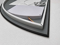 Mawialux decoratieve halve maan led spiegel in 180 of 200cm (zonder rand of mat zwart/goud rand) - afbeelding 19 van  20