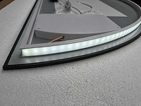 Mawialux decoratieve halve maan led spiegel in 180 of 200cm (zonder rand of mat zwart/goud rand) - afbeelding 14 van  15