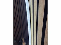 Mawialux decoratieve halve maan led spiegel in 180 of 200cm (zonder rand of mat zwart/goud rand) - afbeelding 9 van  19