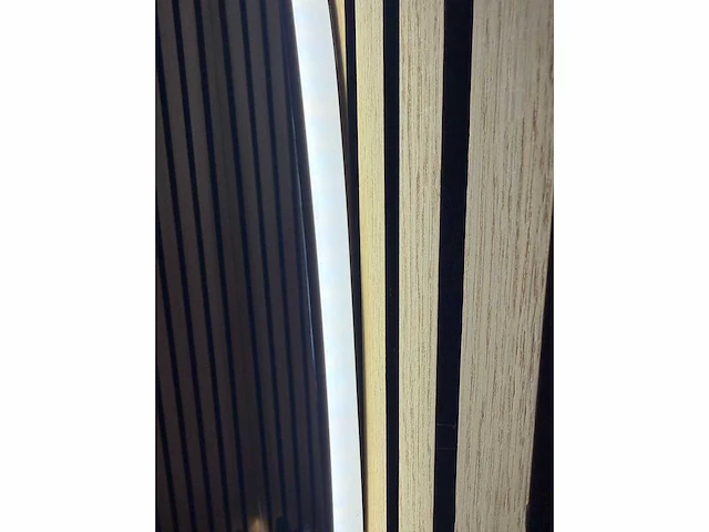 Mawialux decoratieve halve maan led spiegel in 180 of 200cm (zonder rand of mat zwart/goud rand) - afbeelding 9 van  20