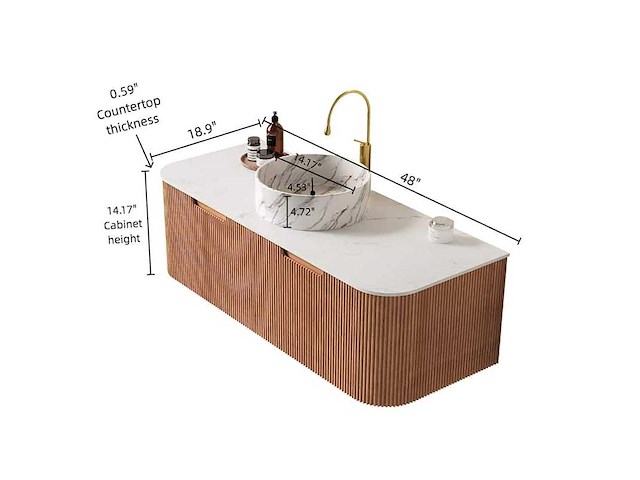 Mawialux design badkamermeubel 122cm (met hangkast) - keuze uit 2 kleuren - afbeelding 2 van  22