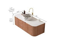 Mawialux design badkamermeubel 122cm (met hangkast) - keuze uit 2 kleuren - afbeelding 2 van  22