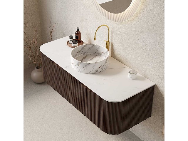 Mawialux design badkamermeubel 122cm (met hangkast) - keuze uit 2 kleuren - afbeelding 6 van  22