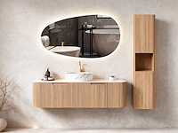 Mawialux design badkamermeubel 122cm (met hangkast) - keuze uit 2 kleuren - afbeelding 1 van  22