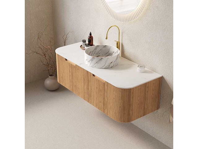 Mawialux design badkamermeubel 122cm (met hangkast) - keuze uit 2 kleuren - afbeelding 18 van  22