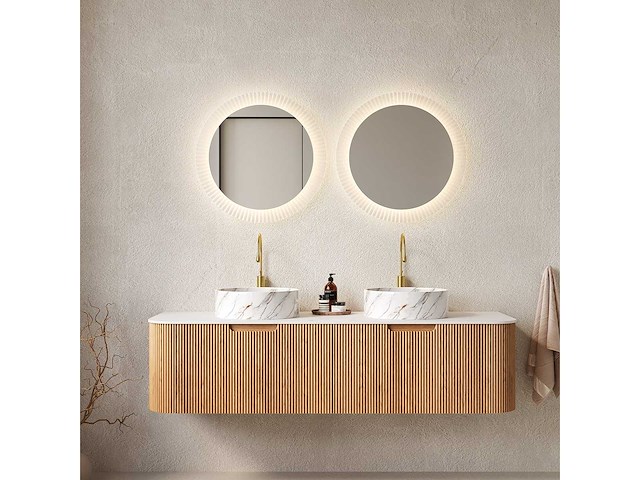 Mawialux design badkamermeubel 152cm (met hangkast) - keuze uit 2 kleuren - afbeelding 4 van  15