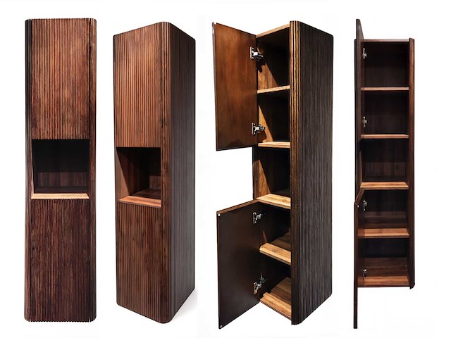 Mawialux design badkamermeubel 75cm (met hangkast) - eiken natural - afbeelding 5 van  23