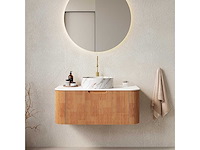 Mawialux design badkamermeubel 75cm (met hangkast) - eiken natural - afbeelding 6 van  23