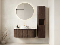 Mawialux design badkamermeubel 75cm (met hangkast) - eiken natural - afbeelding 1 van  23