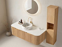 Mawialux design badkamermeubel 75cm (met hangkast) - eiken natural - afbeelding 12 van  23