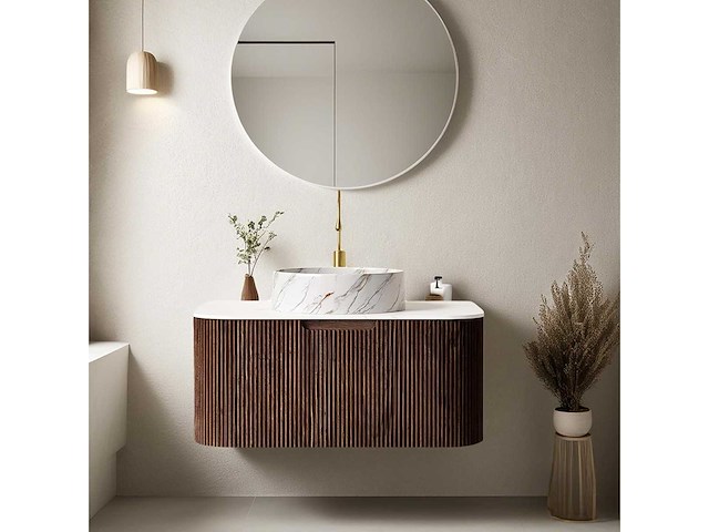 Mawialux design badkamermeubel 75cm (met hangkast) - eiken natural - afbeelding 19 van  23