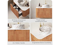 Mawialux design badkamermeubel 75cm (met hangkast) - keuze uit 2 kleuren - afbeelding 9 van  23