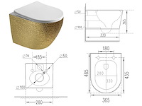 Mawialux design inbouw wandcloset met closetzitting - afbeelding 3 van  6