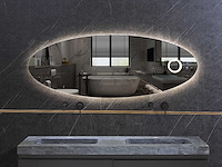 Mawialux design led spiegel 100/120/140/160cm breedte keuze - afbeelding 2 van  7