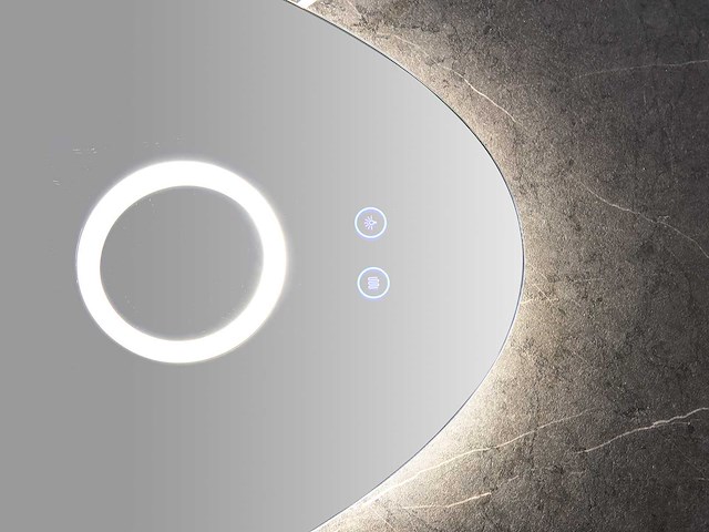 Mawialux design led spiegel 100/120/140/160cm breedte keuze - afbeelding 5 van  7