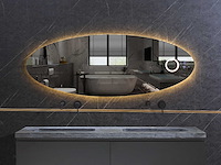 Mawialux design led spiegel 100/120/140/160cm breedte keuze - afbeelding 3 van  7