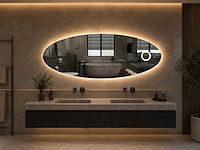 Mawialux design led spiegel 100/120/140/160cm breedte keuze - afbeelding 2 van  9