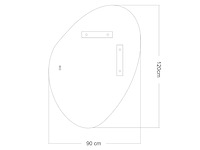 Mawialux design led spiegel 100/120/140cm keuze - afbeelding 3 van  12