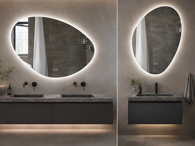 Mawialux design led spiegel 100/120/140cm keuze - afbeelding 1 van  13