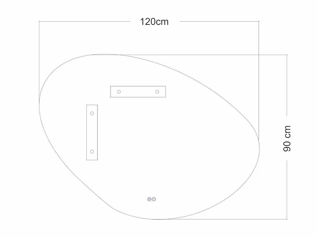 Mawialux design led spiegel 100/120/140cm keuze - afbeelding 3 van  12