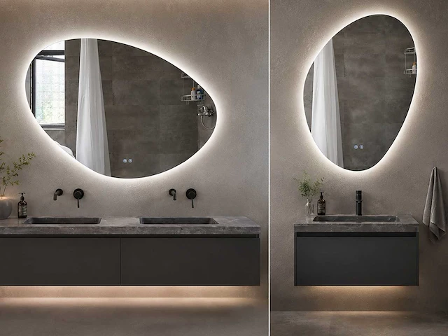 Mawialux design led spiegel 100/120/140cm keuze - afbeelding 1 van  12