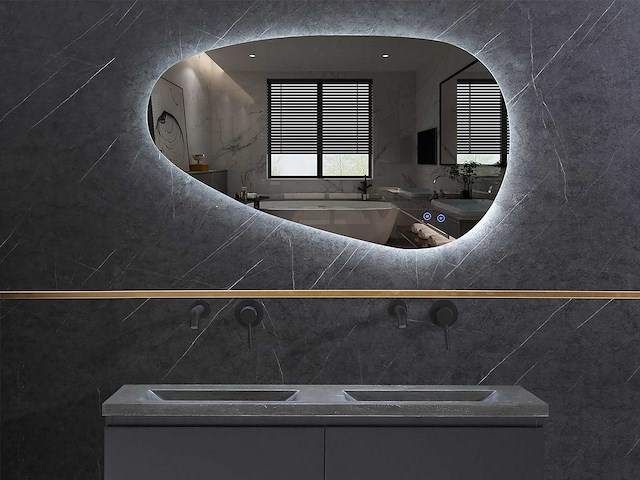 Mawialux design led spiegel 100x60cm of 110x60cm (keuze) - afbeelding 1 van  6