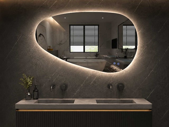 Mawialux design led spiegel 100x60cm of 110x60cm (keuze) - afbeelding 7 van  13