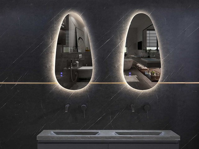 Mawialux design led spiegel 120x60cm of 120x75cm 130x65cm (keuze) - afbeelding 7 van  10