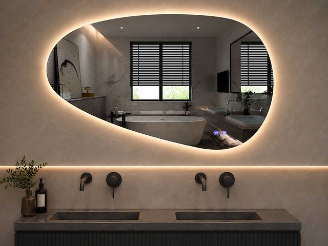 Mawialux design led spiegel 120x60cm of 120x75cm 130x65cm (keuze) - afbeelding 1 van  12