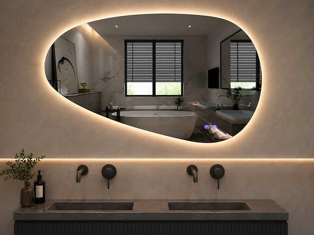 Mawialux design led spiegel 120x60cm of 120x75cm 130x65cm (keuze) - afbeelding 1 van  11