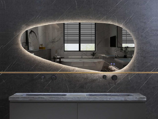 Mawialux design led spiegel 140x65 of 150x70 of 160x70 (keuze) - afbeelding 8 van  10