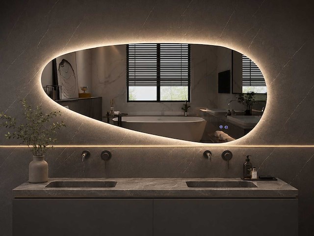 Mawialux design led spiegel 140x65 of 150x70 of 160x70 (keuze) - afbeelding 5 van  12
