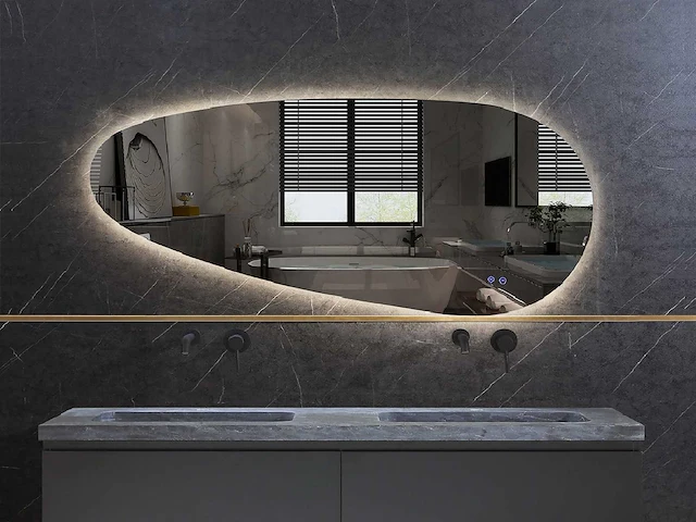 Mawialux design led spiegel 140x65 of 150x70 of 160x70 (keuze) - afbeelding 2 van  3