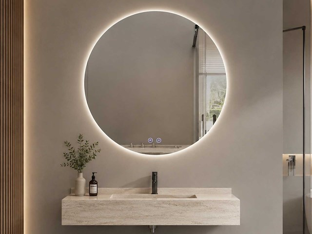 Mawialux design led spiegel (60-120cm diameter keuze) - afbeelding 1 van  13