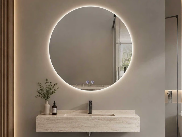Mawialux design led spiegel (60-120cm diameter keuze) - afbeelding 1 van  7