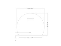 Mawialux design led spiegel half rond (diverse maten) - afbeelding 2 van  13