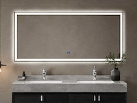 Mawialux design led spiegel met beweging sensor (140/150/160/180 cm breedte keuze) - afbeelding 1 van  11