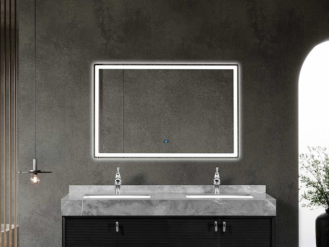 Mawialux design led spiegel met beweging sensor (80/100/120/140cm breedte keuze) - afbeelding 6 van  9