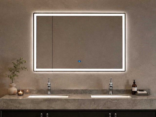 Mawialux design led spiegel met beweging sensor (80/100/120cm breedte keuze) - afbeelding 1 van  11