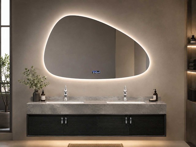 Mawialux design led spiegel organisch (diverse maten) - afbeelding 4 van  11
