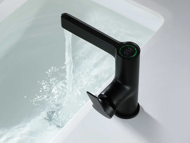 Mawialux digitale wastafelkraan mat zwart - afbeelding 11 van  13
