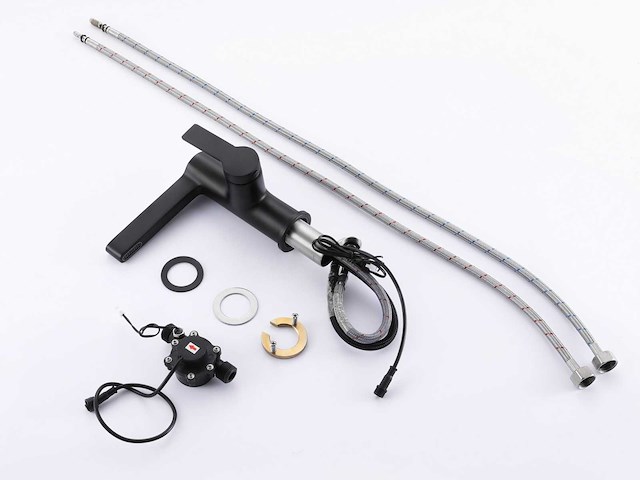 Mawialux digitale wastafelkraan mat zwart - afbeelding 1 van  5