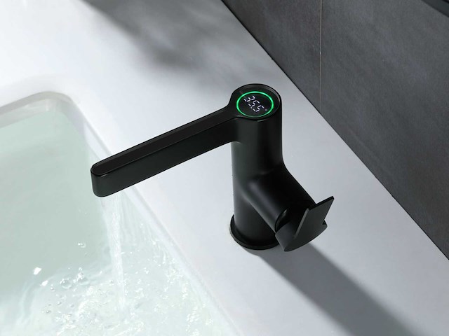 Mawialux digitale wastafelkraan mat zwart - afbeelding 10 van  13