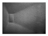 Mawialux douchebak 140x90cm - mat zwart - afbeelding 1 van  3